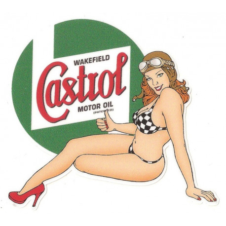 CASTROL Wakefield Pin Up Sticker 