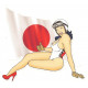  JAPAN Pin Up Sticker UV 120mm x 105mm