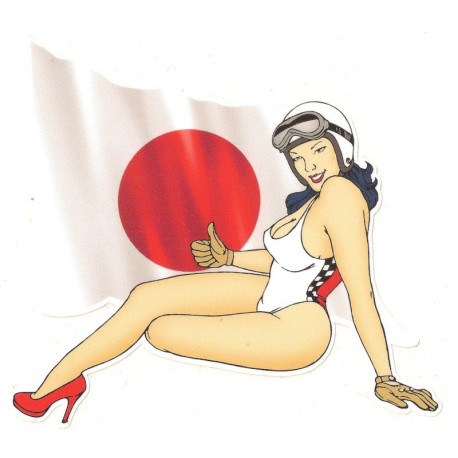  JAPAN Pin Up Sticker UV 120mm x 105mm