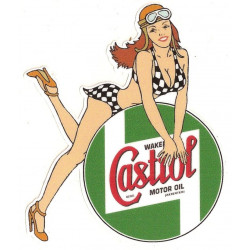 CASTROL Wakefield Pin Up Sticker UV 80mm x 65mm