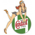 CASTROL Wakefield right Pin Up laminated decal