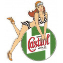 CASTROL Wakefield Pin Up Sticker vinyle laminé droite