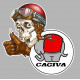 CAGIVA left " skull "  Sticker  