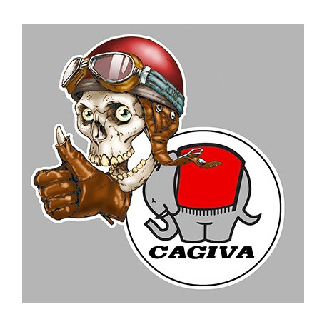 CAGIVA " skull "  Sticker 