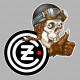 CZ Skull Sticker droit