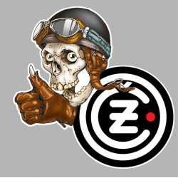 CZ Skull Sticker 