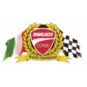 DUCATI CORSE World Champion laminated vinyl decal