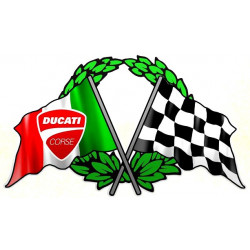 DUCATI CORSE Pin Up Sticker 