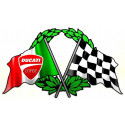 DUCATI CORSE Flags laminated decal