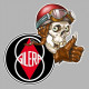 GILERA Skull droit Sticker  