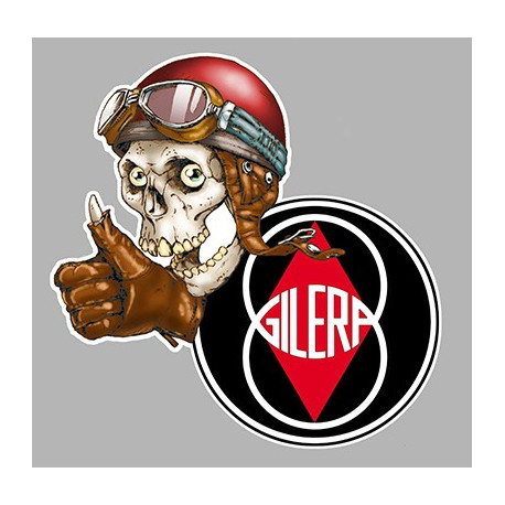 GILERA  Skull Sticker  