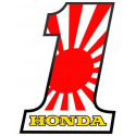 HONDA  Number one Sticker vinyle laminé