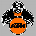 KTM Biker laminated decal