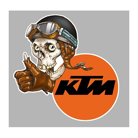 KTM Skull Sticker 