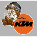 KTM Skull gauche Sticker 