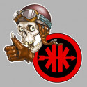 KREIDLER left Skull Sticker  