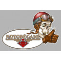 MOTOBECANE right Skull Laminated decal