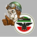 MOTO MORINI left " Skull "  Sticker