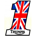 TRIUMPH Number one laminated  decal