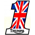 TRIUMPH Number one sticker vinyle laminé