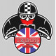 TRIUMPH Motard sticker vinyle laminé