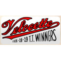 VELOCETTE TT  winners Sticker vinyle laminé