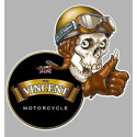 THE VINCENT  right Skull Sticker