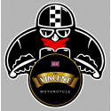 The VINCENT biker Sticker