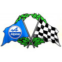 ALPINE Flags laminated decal