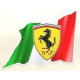 Scuderia FERRARI  Flag Sticker UV 75mm x 55mm   