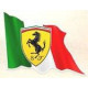 Scuderia FERRARI  Flag Sticker UV 75mm x 55mm   