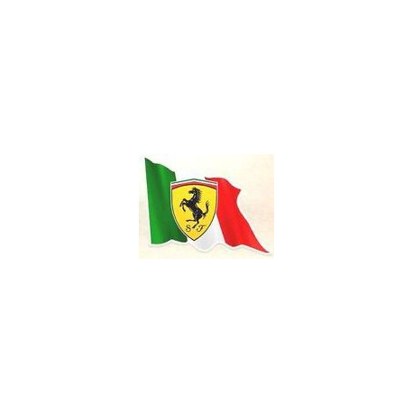 Scuderia FERRARI  Flag Sticker UV 75mm x 55mm   