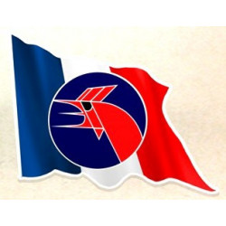 MATRA COQ Flag Sticker 