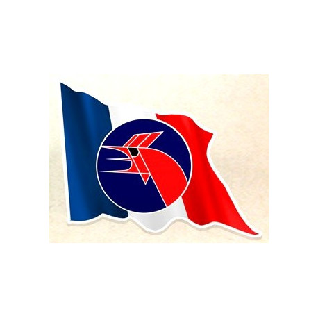 MATRA COQ Flag Sticker 