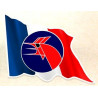 MATRA COQ left Flag Sticker  