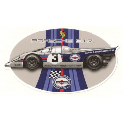   PORSCHE 917 MARTINI N°3  Sticker UV 120mm x 68mm