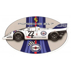   PORSCHE 917 MARTINI N°22  Sticker UV 120mm x 68mm