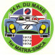 24 HRS DU MANS MATRA  Sticker UV 120mm 