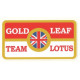 GOLD LEAF TEAM LOTUS Sticker UV 75mm x 40mm