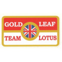 GOLD LEAF TEAM LOTUS laminated  decal