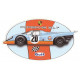 PORSCHE 917 N°20 GULF Sticker UV 120mm x 65mm