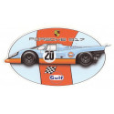 PORSCHE 917 N°20 GULF Sticker vinyle laminé