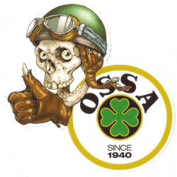 OSSA Skull Sticker UV 75mm x 75mm