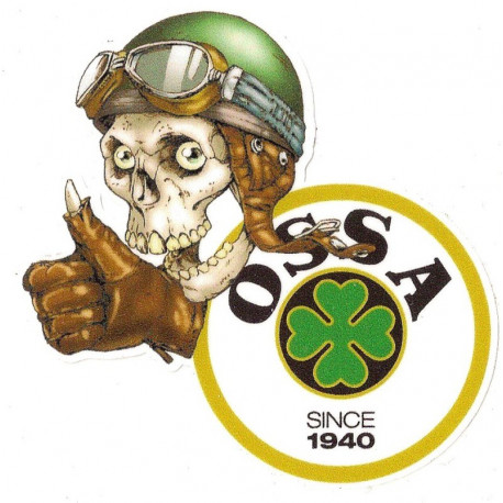 OSSA Skull Sticker UV 75mm x 75mm