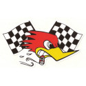 DUCK  Chequered right laminated decal
