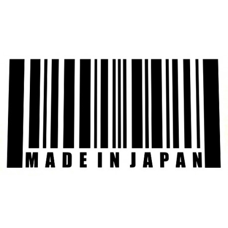  " MADE IN JAPAN " Sticker UV 75mm x 40mm
