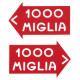 1000 MIGLIA  Sticker UV 75mm x 45mm ( pair )