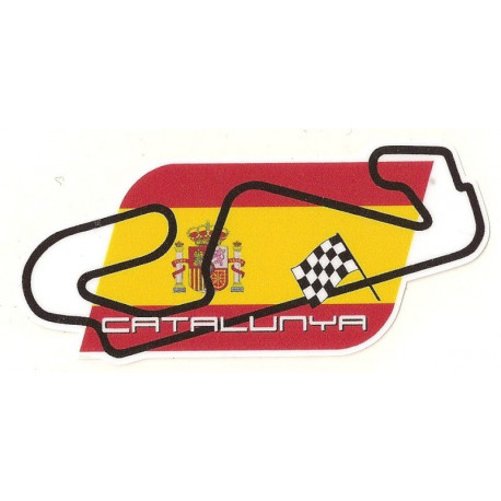 CATALUNYA Circuit Sticker UV 75mm x 33mm