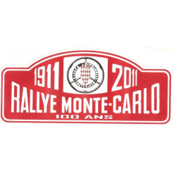 RALLYE MONTE CARLO 100 ANS  Sticker UV 120mm x 65mm