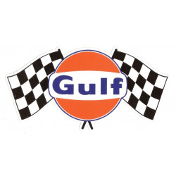 GULF Flags Sticker vinyle laminé